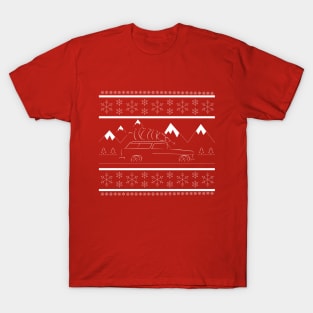 1955 Chevy Nomad - Christmas tree scene T-Shirt